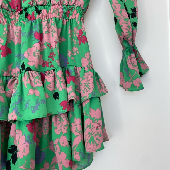 MISA Los Angeles Amalya Dress in Peony Floral Mini - Picture 6 of 10